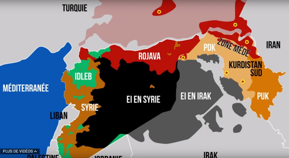 Карта курдистана в турции